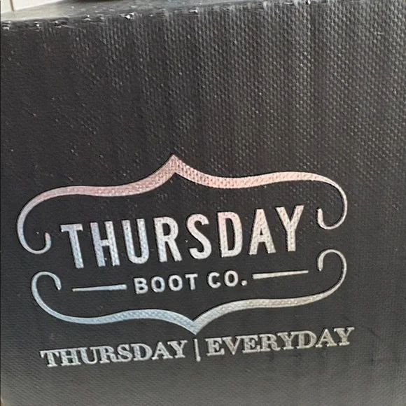 THURSDAY BOOTS - DUCHESS IN BLACK 8.5 NEW - Picture 7 of 8